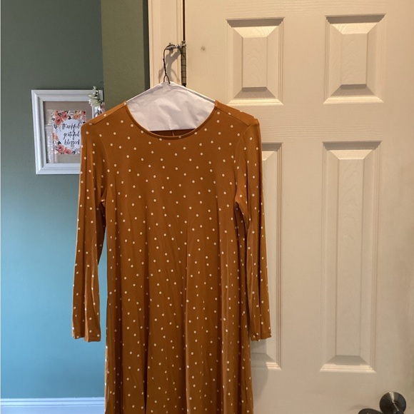 Old Navy Dresses & Skirts - Old Navy Mustard Polka Dot Dress